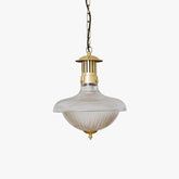 Textured Glass Shade Vintage Pendant Light - Clowas